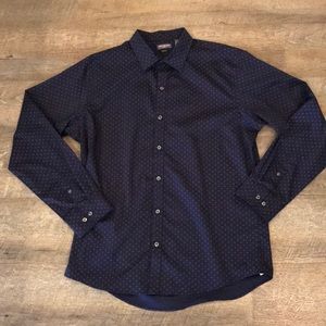Van Heusen Flex Slim Fit Button Down Mens Sz L